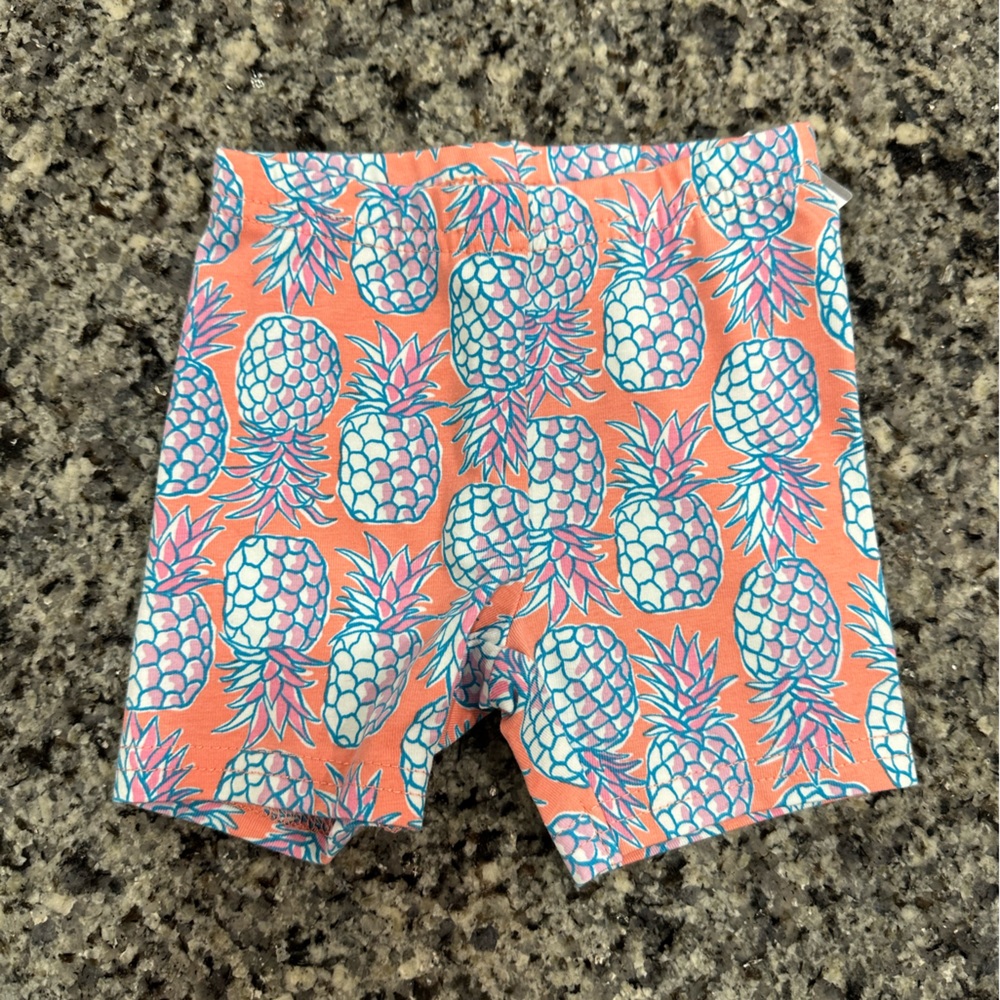 Carters Pineapple Bike Shorts - 6 Months
